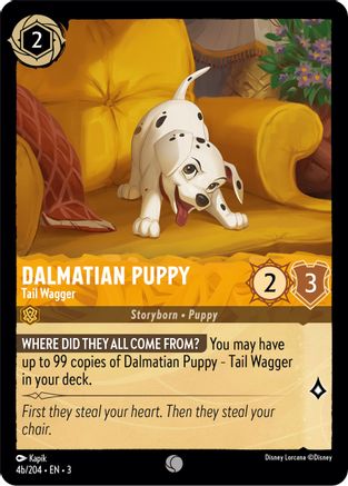 Dalmatian Puppy - Tail Wagger B [INK - #004b]