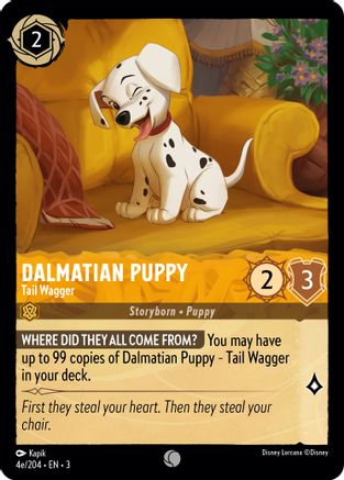 Dalmatian Puppy - Tail Wagger E [INK - #004e]
