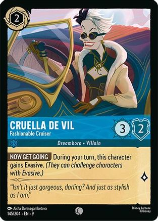 Cruella De Vil - Fashionable Cruiser [9 - FAB - #145]