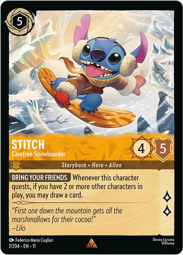 Stitch - Carefree Snowboarder [11 - WIS - #007]