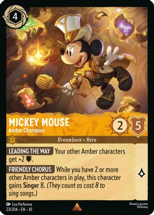 Mickey Mouse - Amber Champion [10 - WITW - #023]