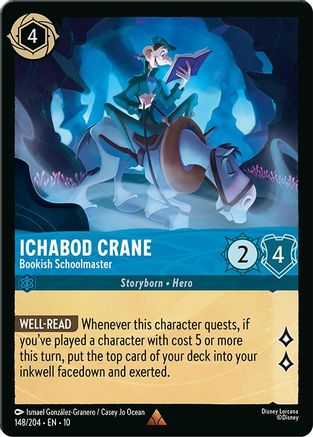Ichabod Crane - Bookish Schoolmaster [10 - WITW - #148]