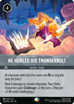 He Hurled His Thunderbolt [WITW - #222]