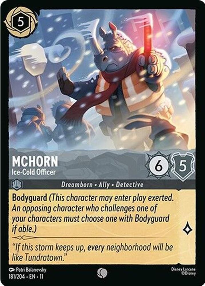 McHorn - Ice-Cold Officer [11 - WIS - #181]