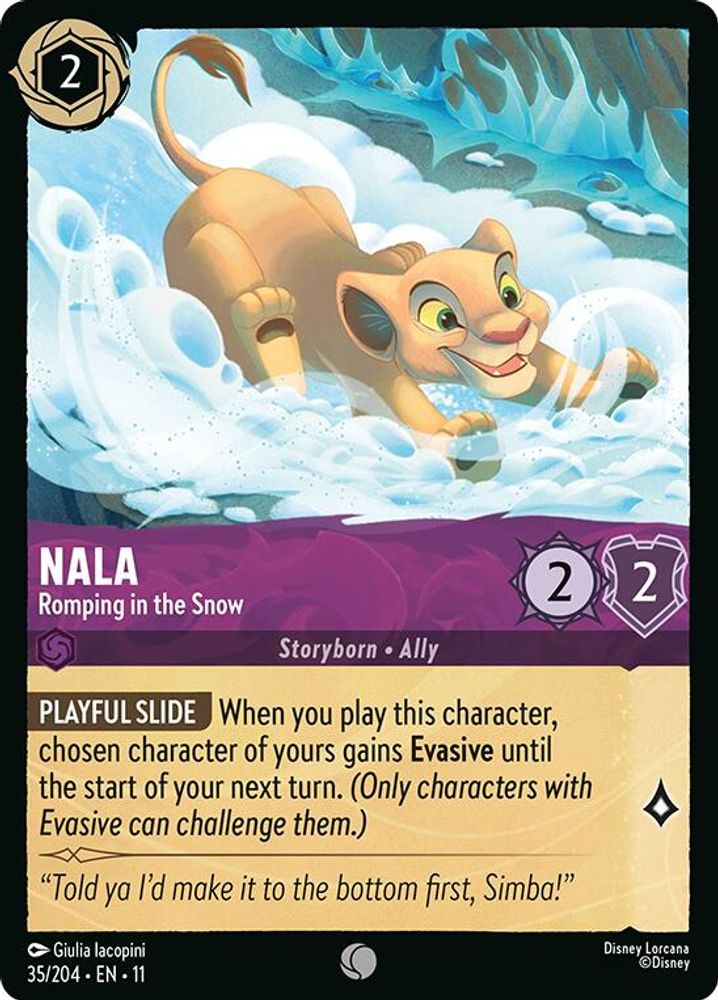 Nala - Romping in the Snow [11 - WIS - #035]