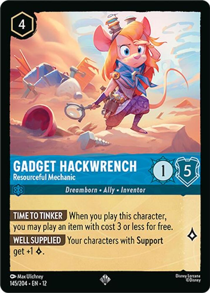 Gadget Hackwrench - Resourceful Mechanic [12 - WUN - #145]