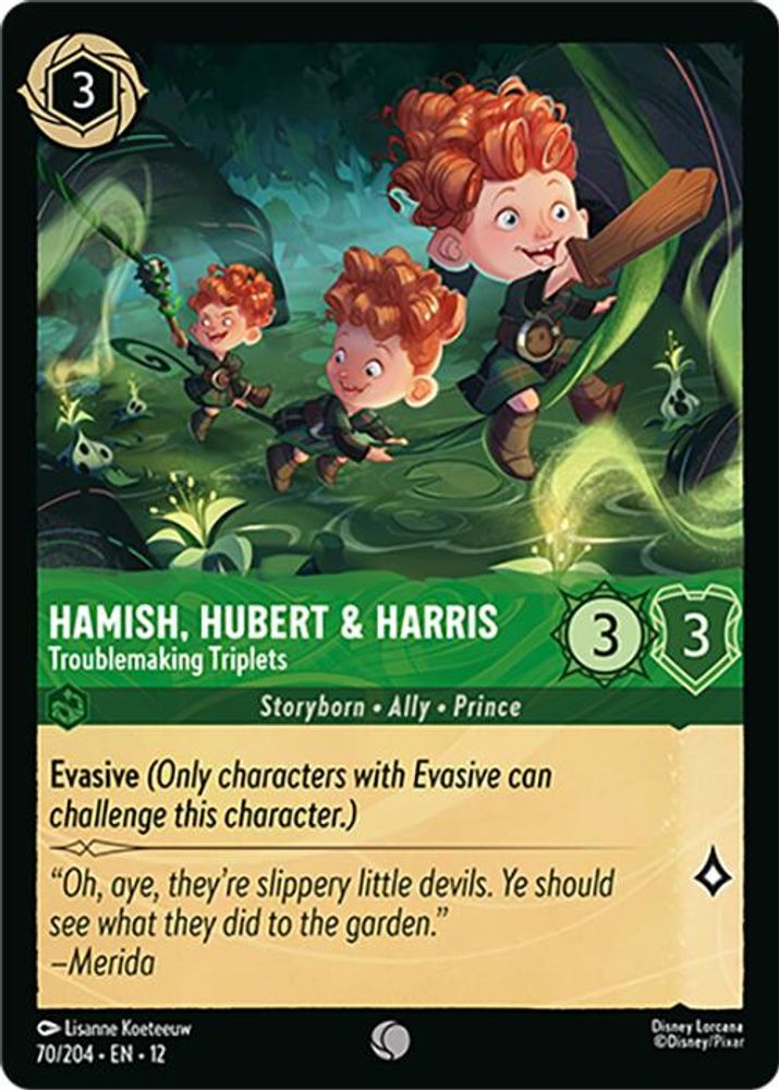 Hamish, Hubert & Harris - Troublemaking Triplets [12 - WUN - #070]