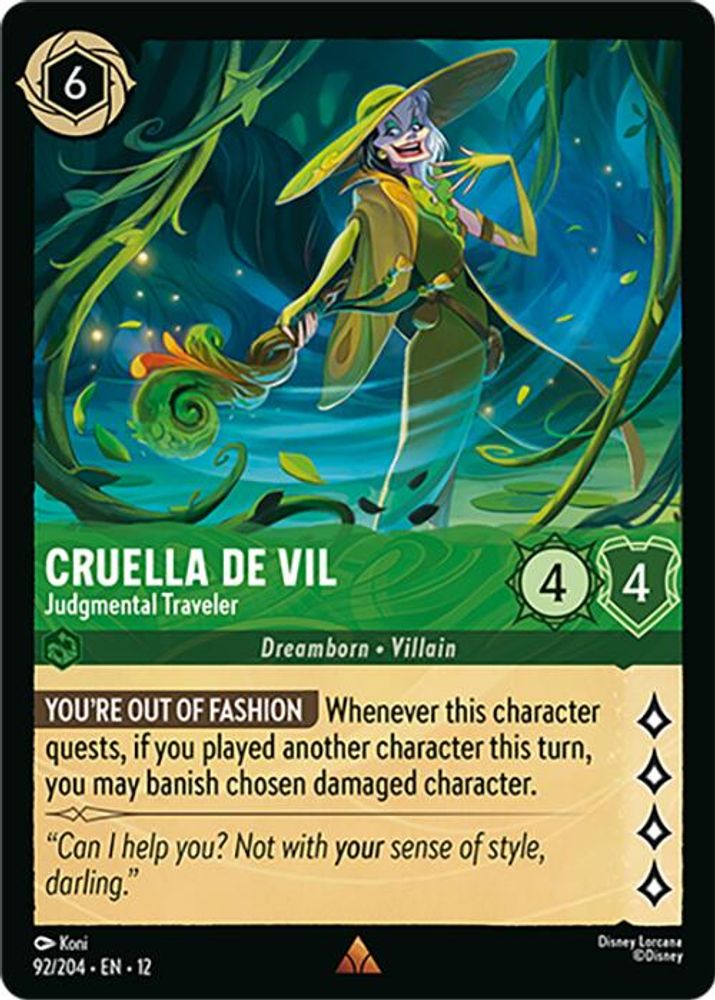 Cruella De Vil - Judgmental Traveler [12 - WUN - #092]