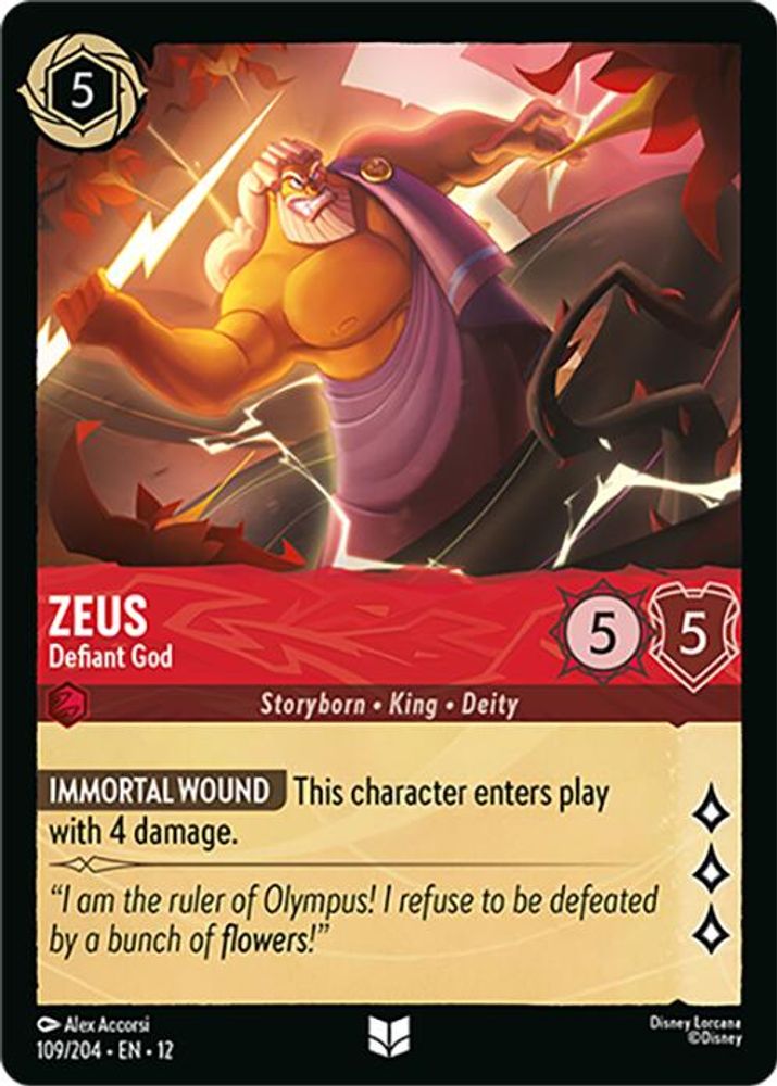 Zeus - Defiant God [12 - WUN - #109]