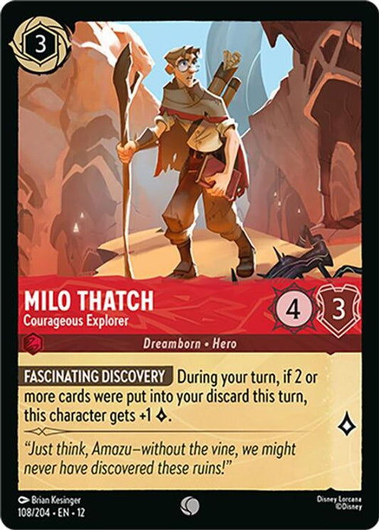 Milo Thatch - Courageous Explorer [12 - WUN - #108]