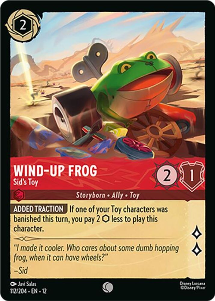 Wind-Up Frog - Sid's Toy [12 - WUN - #112]