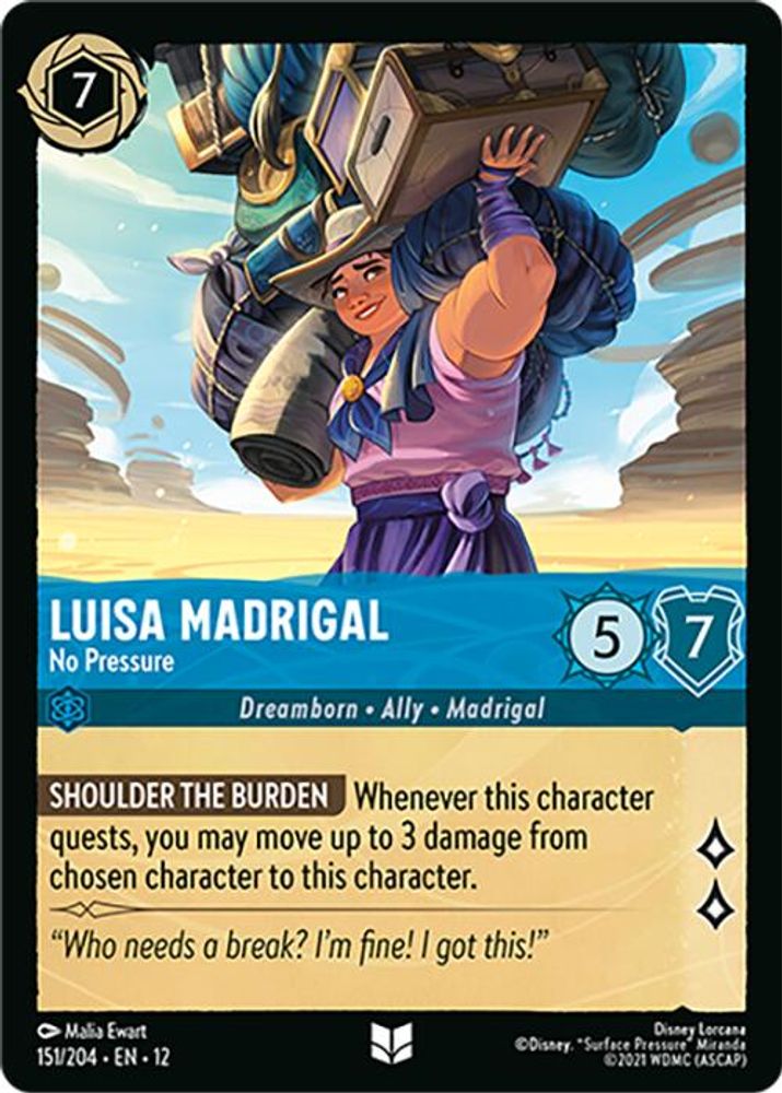 Luisa Madrigal - No Pressure [12 - WUN - #151]