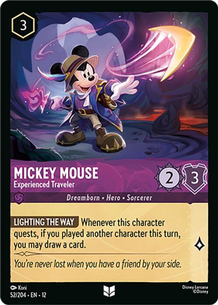 Mickey Mouse - Experienced Traveler [12 - WUN - #052]
