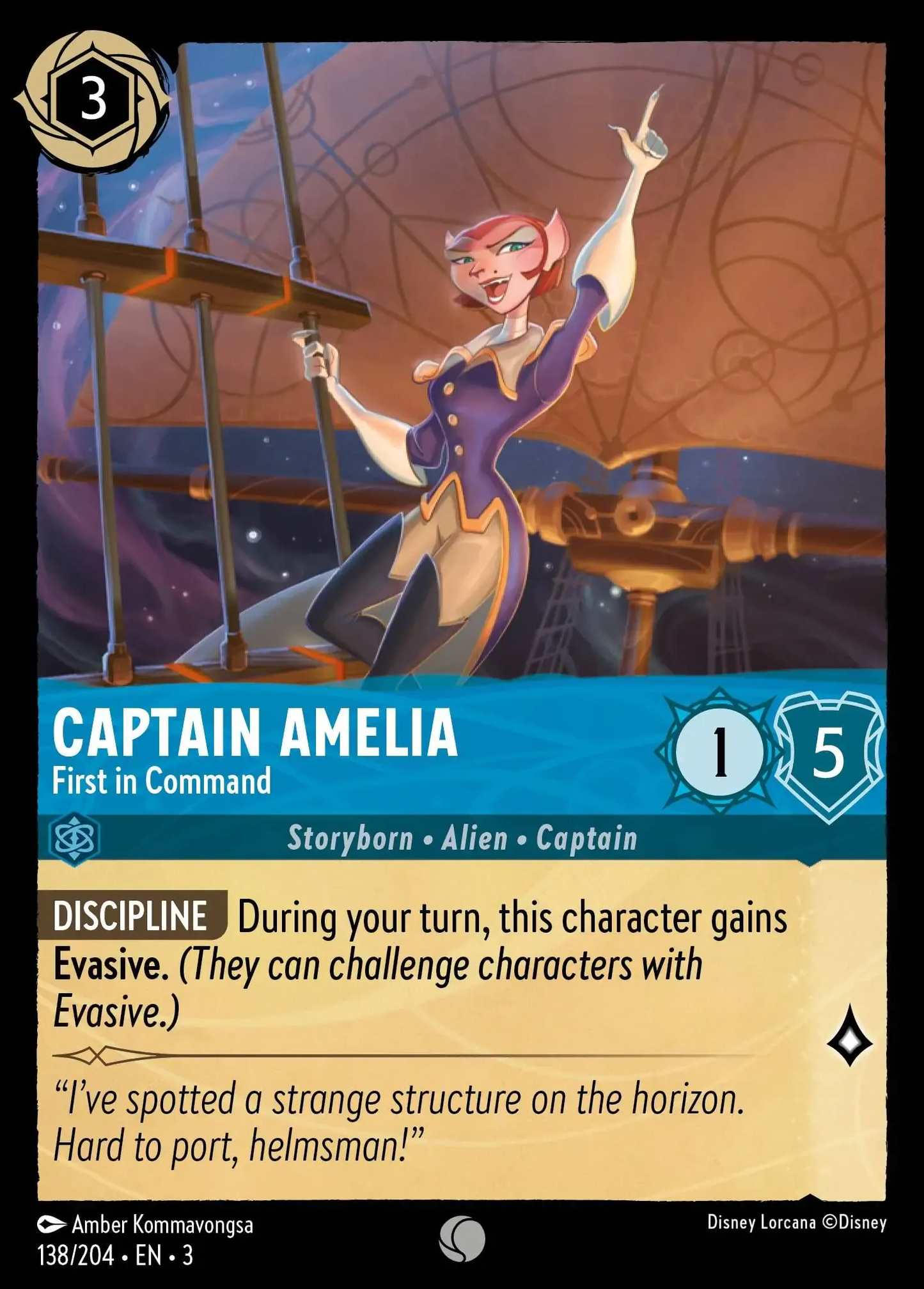 Captain Amelia - First in Command [INK - #138]