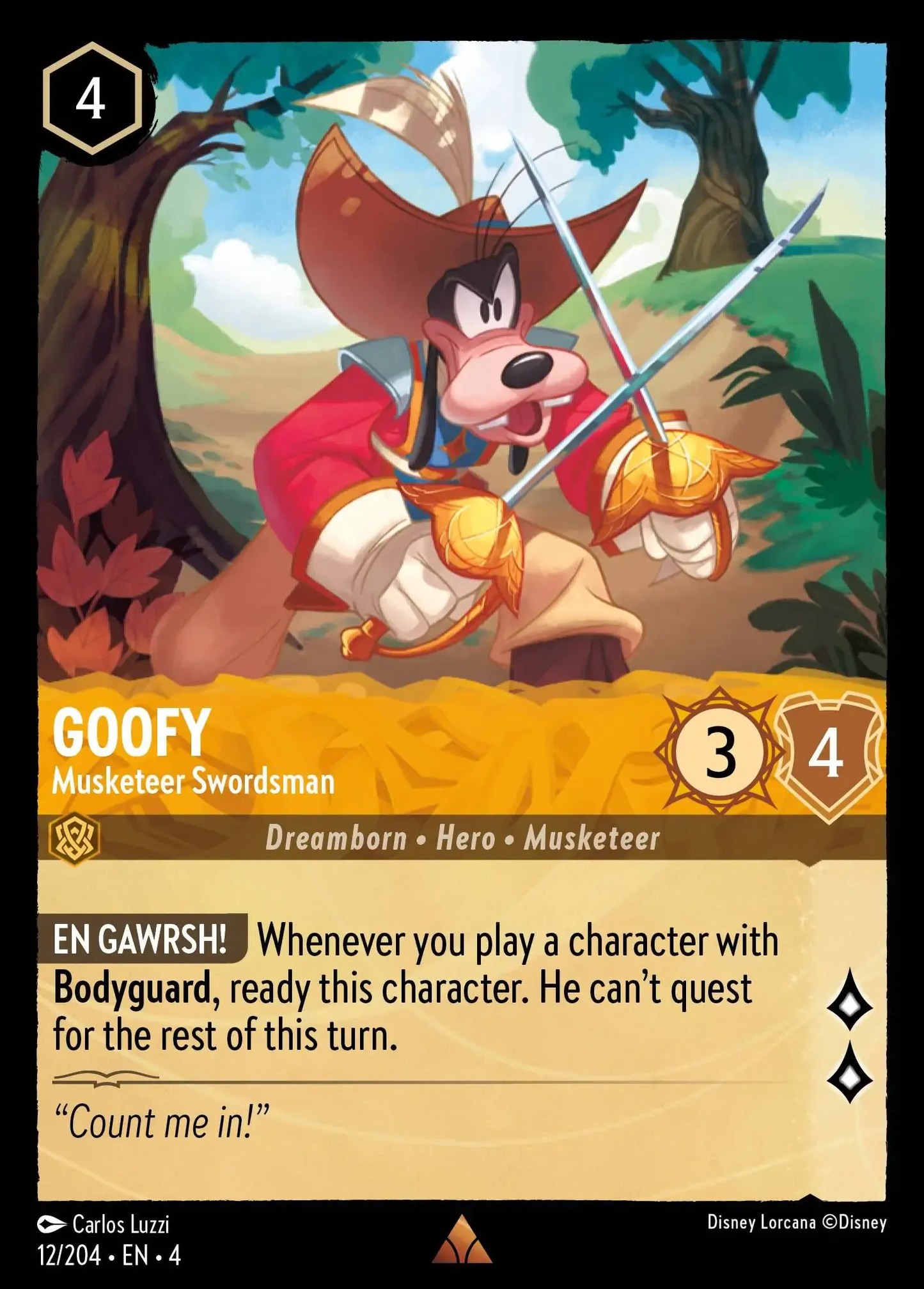 Goofy - Musketeer Swordsman [URS - #012]