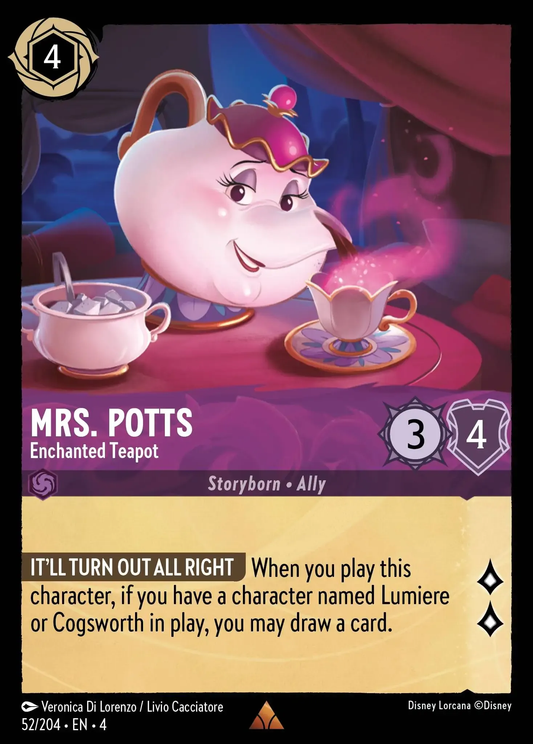 Mrs. Potts - Enchanted Teapot [URS - #052]