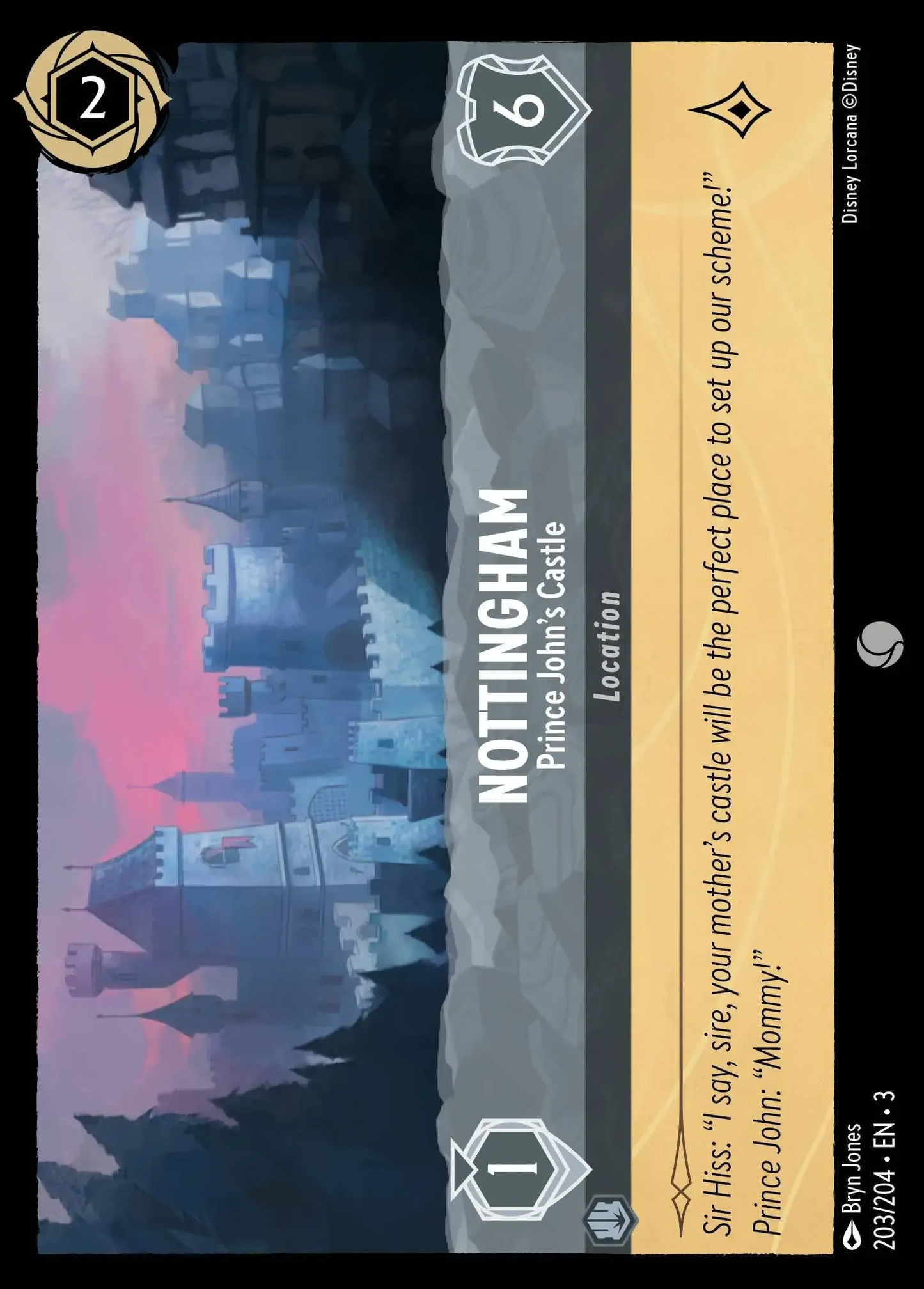 Nottingham - Prince John's Castle [INK - #203]