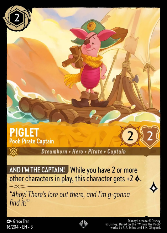 Piglet - Pooh Pirate Captain [INK - #016]