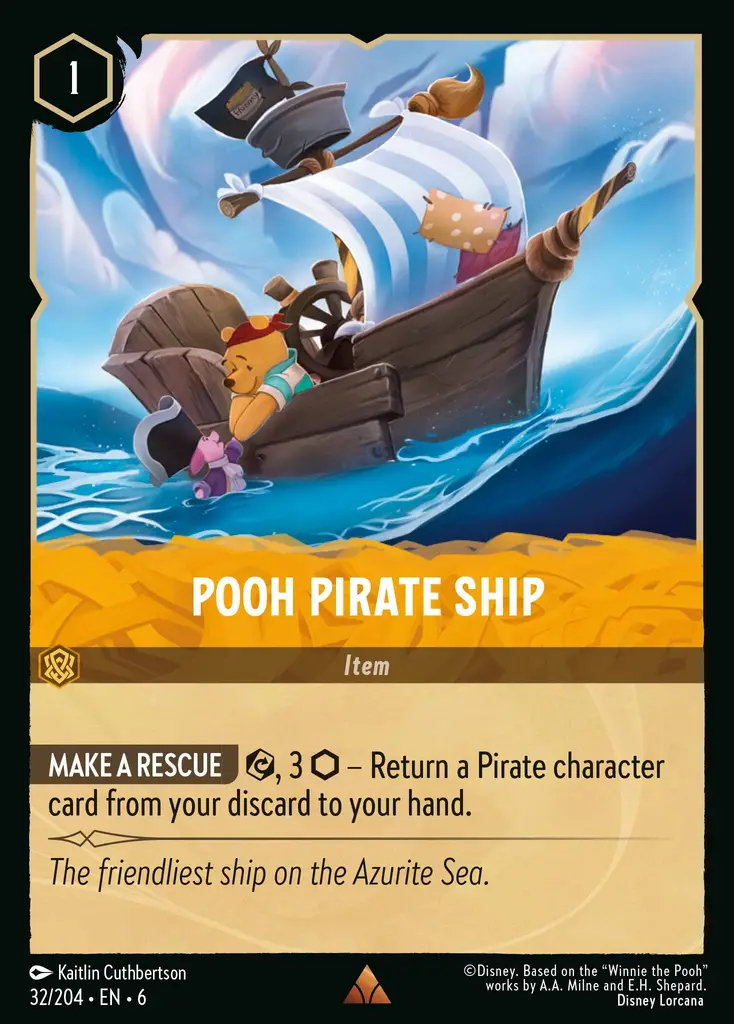 Pooh Pirate Ship [AZS - #032]