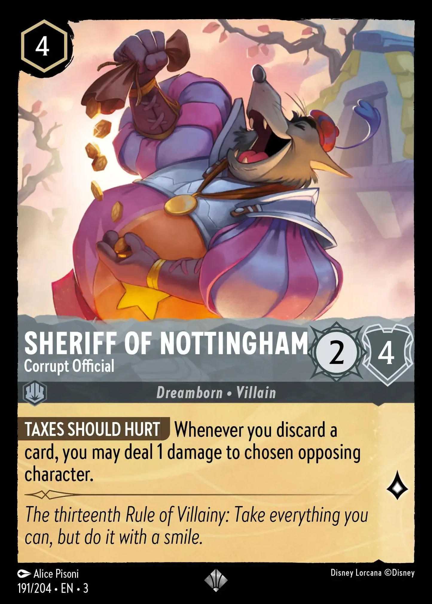 Sheriff of Nottingham - Corrupt Official [INK - #191]