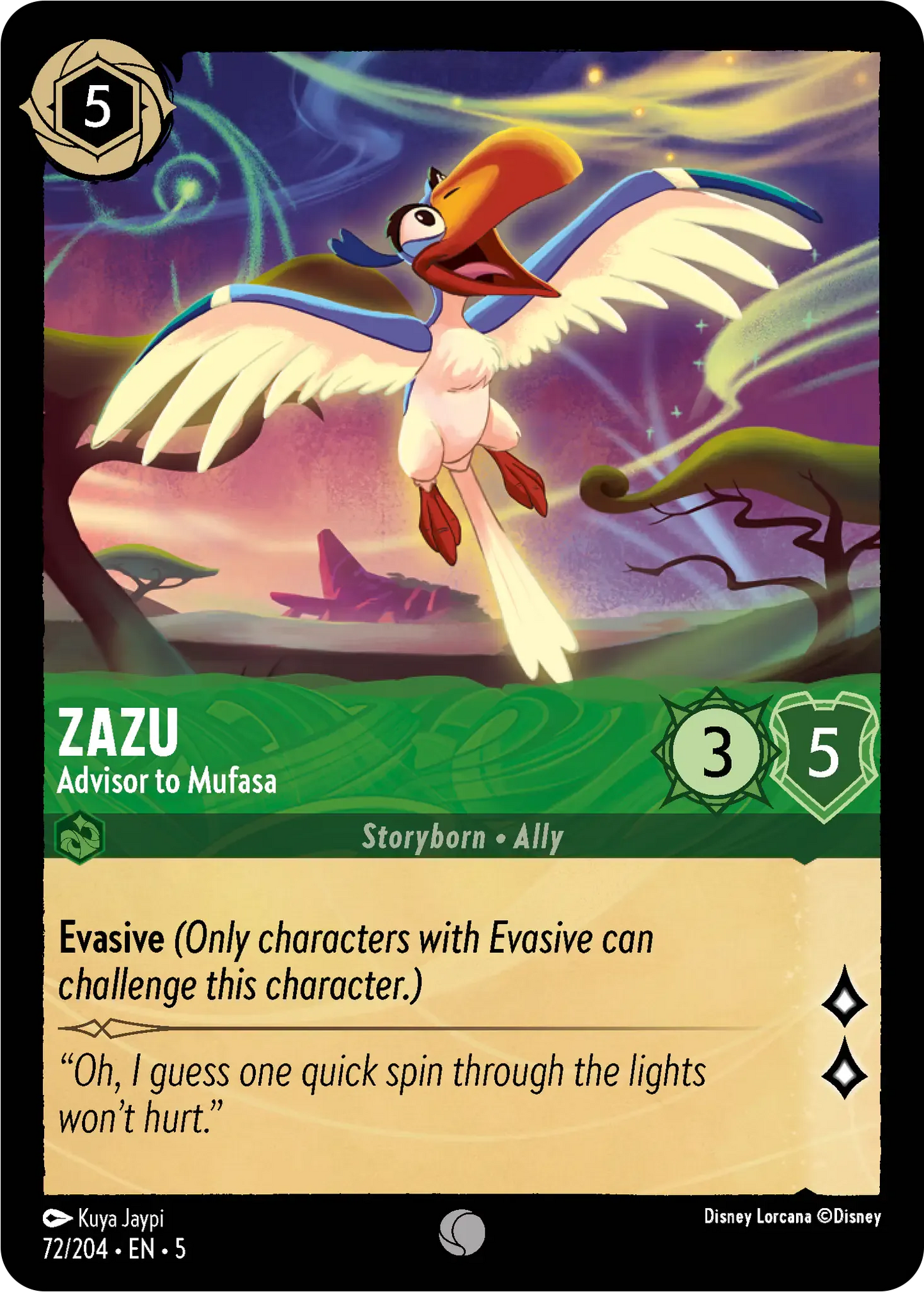 Zazu - Advisor to Mufasa [SSK - #072]